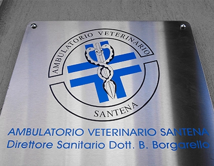 Esterno targa Ambulatorio Veterinario Borgarello Santena