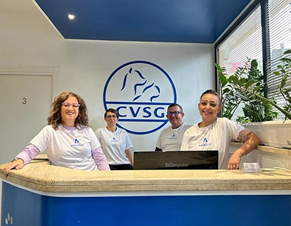 Interno reception staff Clinica Veterinaria San Giorgio Reggio Calabria