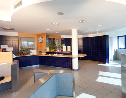 Interno sala attesa Clinica Veterinaria Madonna Di Rosa