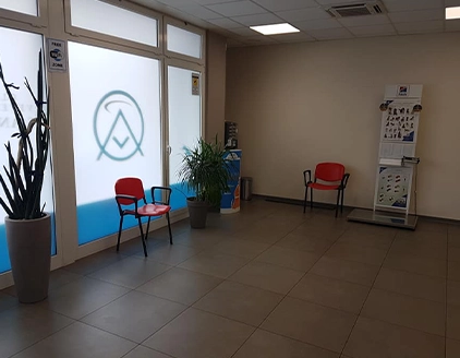 Interno sala attesa Team Clinica Veterinario S. Antonio Azzano